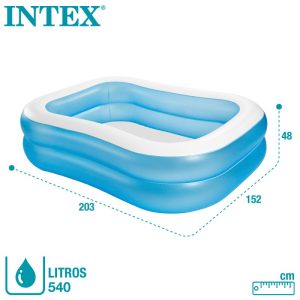 Piscina rectangular para infante 3 años + ahorra espacio INTEX