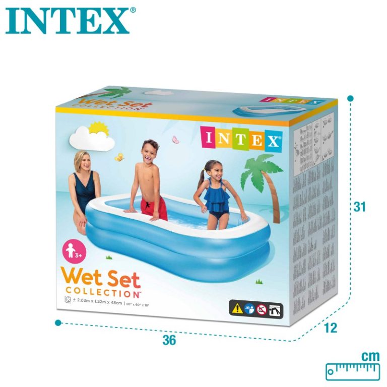 Piscina rectangular para infante 3 años + ahorra espacio INTEX - Imagen 3