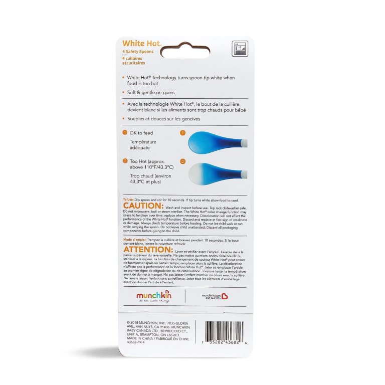 SET DE 4 CUCHARAS C/SENSOR DE TEMPERATURA Munchkin - Imagen 6