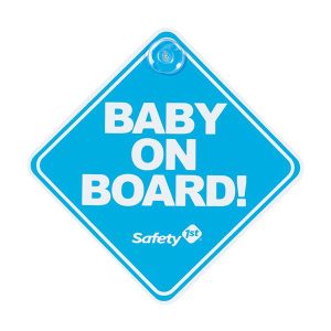 LETRERO BABY ON BOARD AZUL