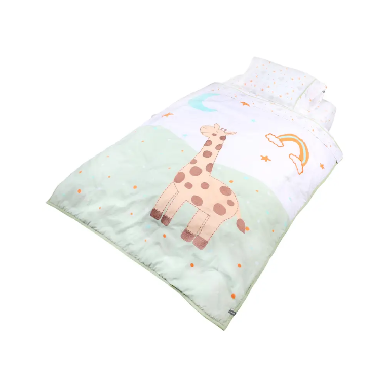Cuna Colecho Lora Essential Grey + Juego sabanas jirafa - Imagen 10