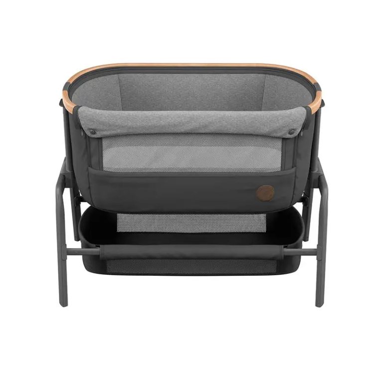 Cuna Colecho Lora Essential Grey + Juego sabanas jirafa - Imagen 2