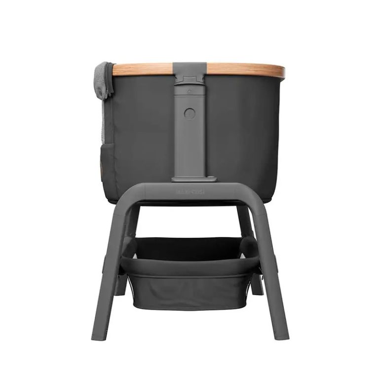 Cuna Colecho Lora Essential Grey + Juego sabanas jirafa - Imagen 6