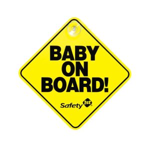 LETRERO BABY ON BOARD AMARILLO