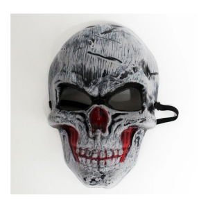 Mascara Calavera Gris Oscuro Halloween libre de BPA