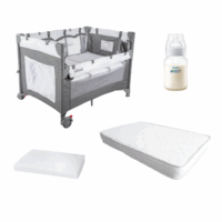 Cuna playard Always Together colchón - Protector y Mamadera Avent