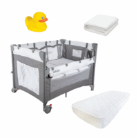 Cuna Colchón - Protector Playard Always Together Marengo Patito