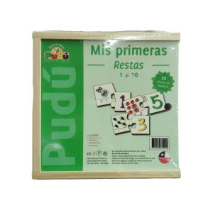 Juego de madera Pudú Mis Primeras Restas 1 al 10