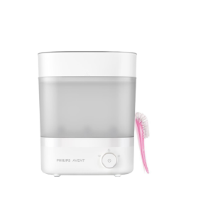 Pack Esterilizador eléctrico más Cepillo Rosado higiene mamadera