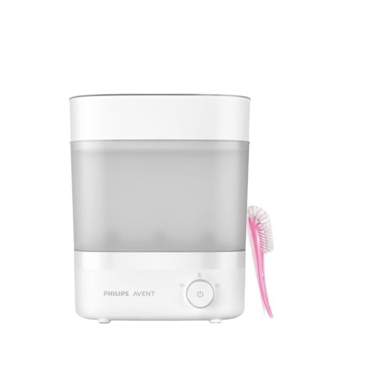 Pack Esterilizador eléctrico más Cepillo Rosado higiene mamadera