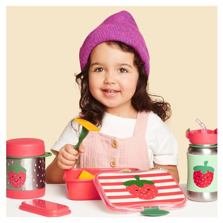 Pack Tupper de Alimento Zoo Fresas más Set 3 Tenedores - Imagen 4