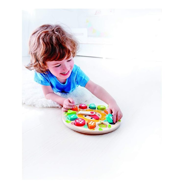 Reloj didáctico Multicolor ideal para el desarrollo Infantil Hape - Imagen 3