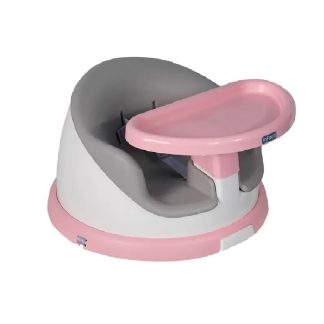 SILLA DE COMER PORTÁTIL & GIRATORIA I-TWIST ROSADO Infanti