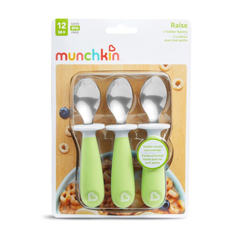 SET DE 3 CUCHARAS VERDE CLARO MUNCHKIN