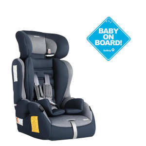 SILLA AUTO BUTACA GRAND PRIX NAVY MÁS LETRERO BABY ON BOARD