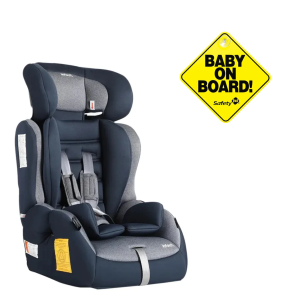 SILLA AUTO BUTACA GRAND PRIX NAVY MÁS LETRERO BABY ON BOARD