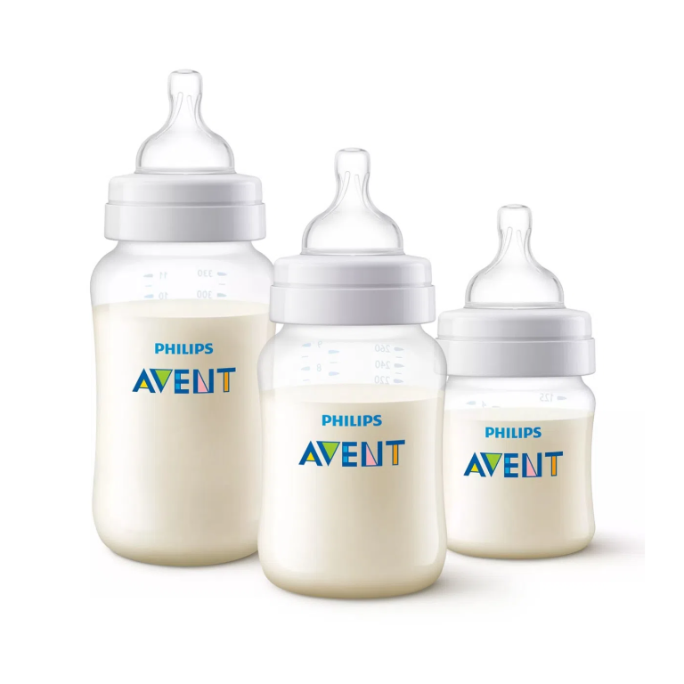 Set mamadera anticolic 125 260 330ml + Letrero bebe a bordo - Imagen 2