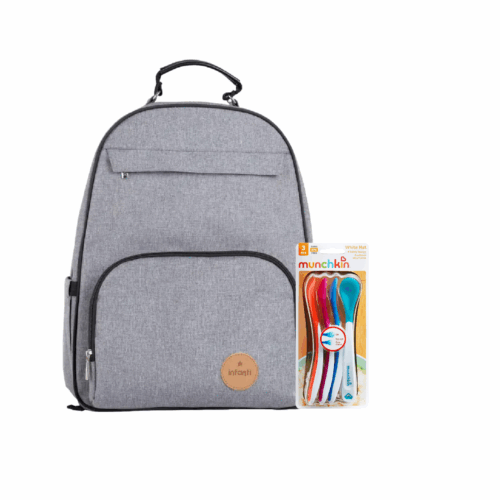 Pack Mochila maternal Oak más Set de cucharas con sensor