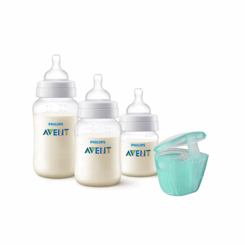 Pack 3 Mamaderas Anti Colic más Esterilizador de tetina