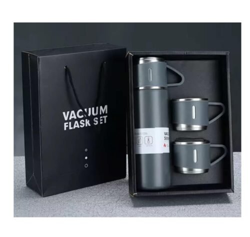 Set super lonchera + termo con 3 tasas gris + 3 cucharas - Imagen 7