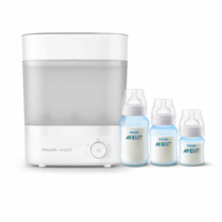 Pack Esterilizador Avent Eléctrico + 3 Mamaderas Blue