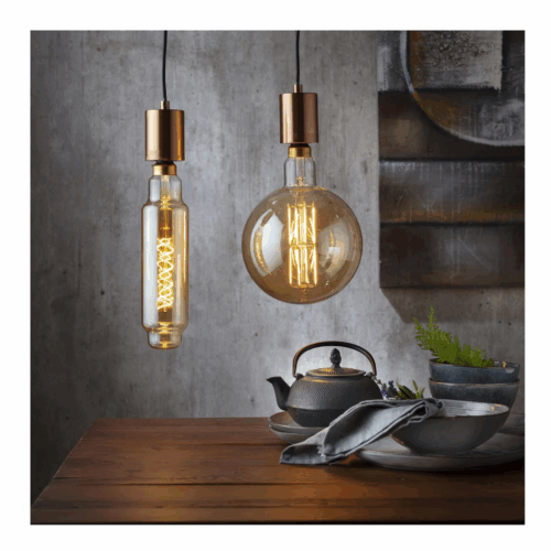 Ampolleta LED filamentos E27 4W luz cálida tipo Tubo - Imagen 7