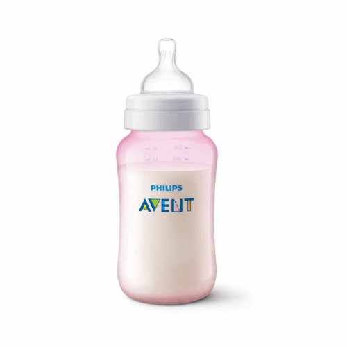 Pack 6 mamaderas Anticolic 125ml,260ml,330ml Avent Rosa - Imagen 6