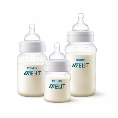 Pack 6 mamaderas Anticolic 125ml,260ml,330ml Avent - Imagen 3