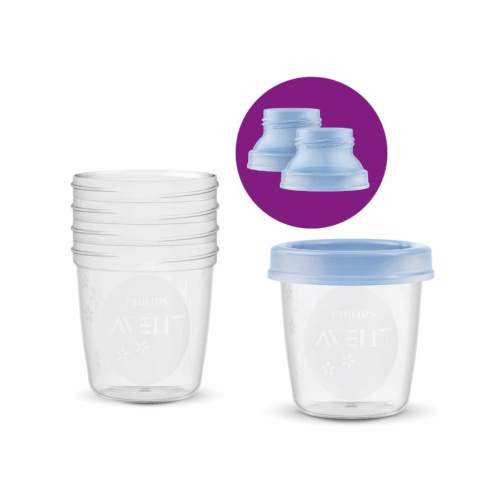 Set 10 Vasos de almacenamiento 0m+ 180ml + Set de 3 mamaderas Translucido - Imagen 3