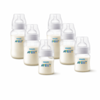 Pack 6 mamaderas Anticolic 125ml,260ml,330ml Avent