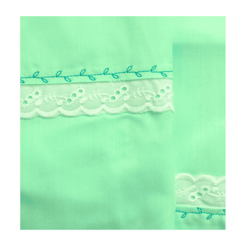 Juego de sábanas Cuna Playard Infanti Oasis de menta para tu pequeño - Imagen 5