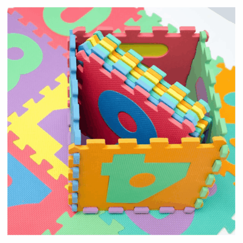 Reloj didáctico Multicolor Desarrollo más Alfombra puzzle - Imagen 7