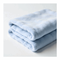 Manta Suave para Bebé Color Celeste 97x80 cm  Confort Total